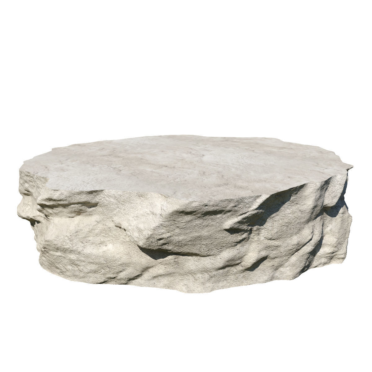 Round Rock table 112cm 3D model_2