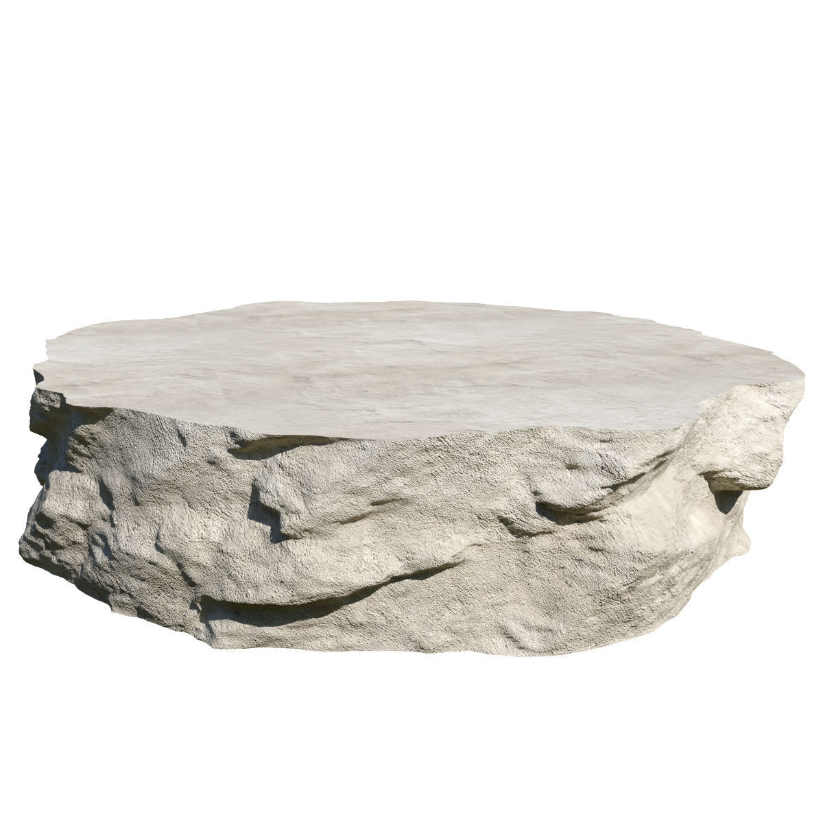 Round Rock table 112cm 3D model_1