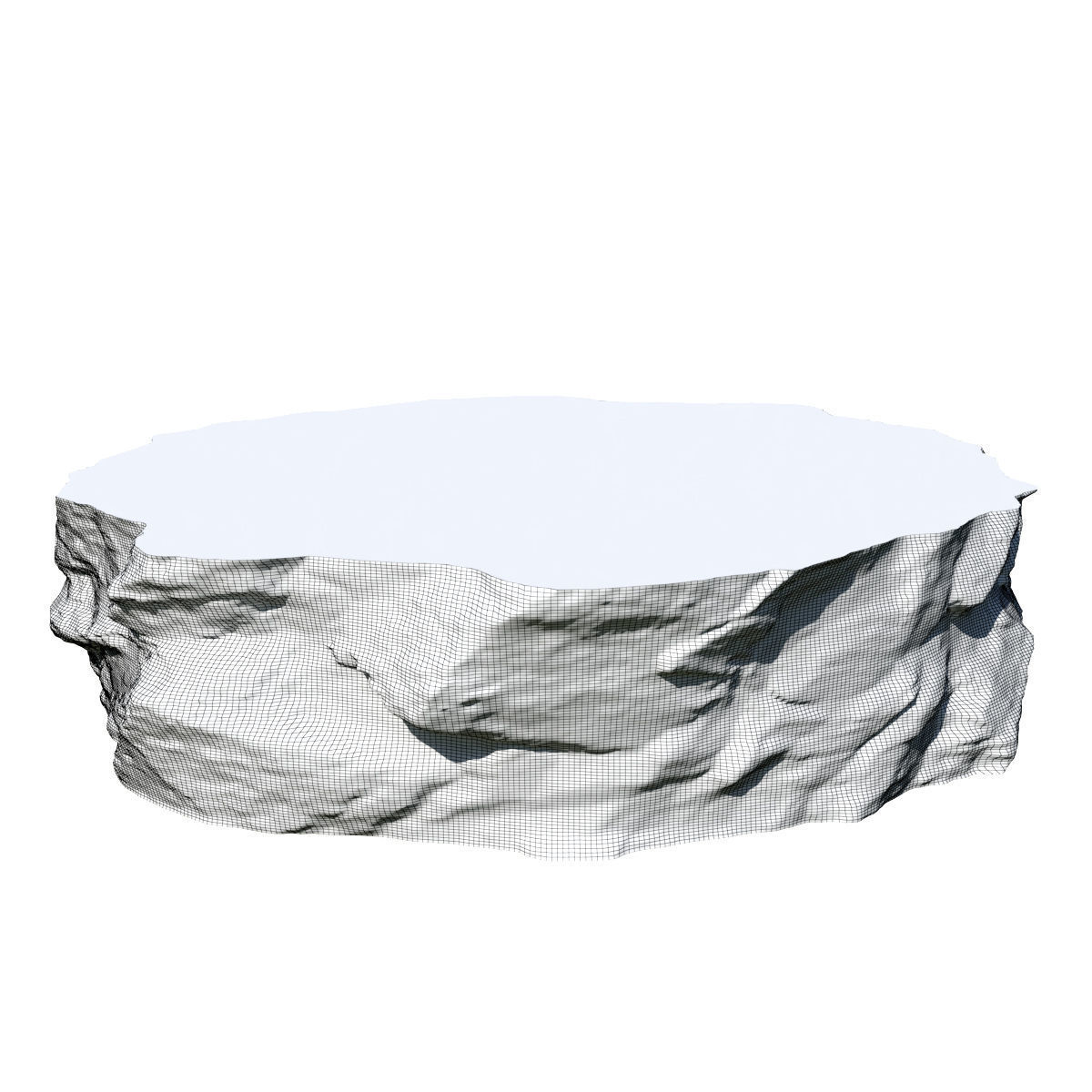 Round Rock table 112cm 3D model_3