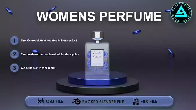 Perfume Low-poly 3D model