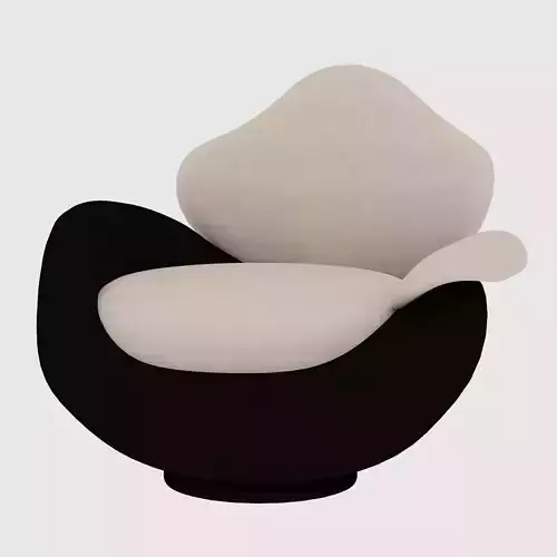 Two-color armchair 