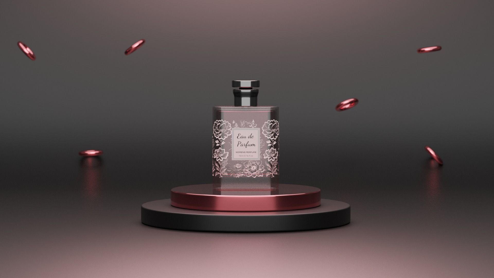 Perfume Low-poly 3D model_1