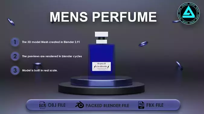 Perfume Low-poly 3D model