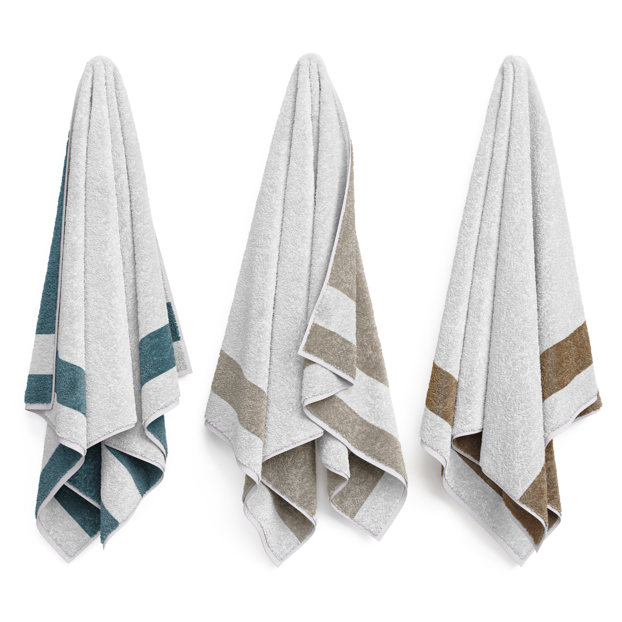 Sedona Reversible Bath Towel Set 3D model_1
