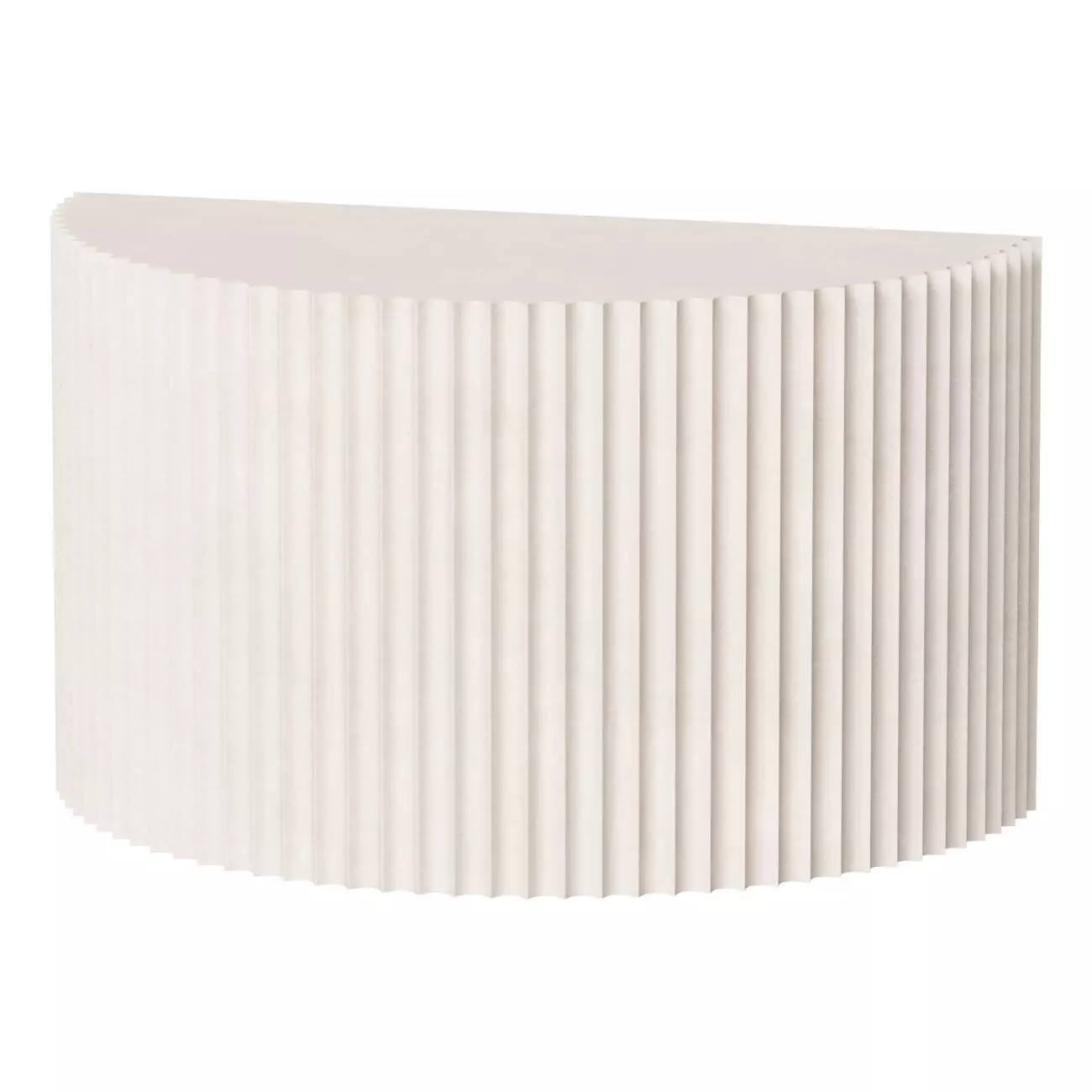 INCOVO SHORT WHITE HALF-MOON SIDE TABLE 3D model_0