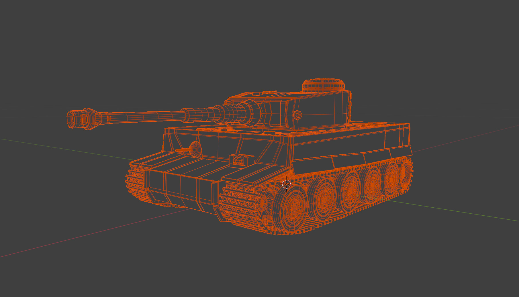 Tiger Tank 2 Camo Types  3D model_5