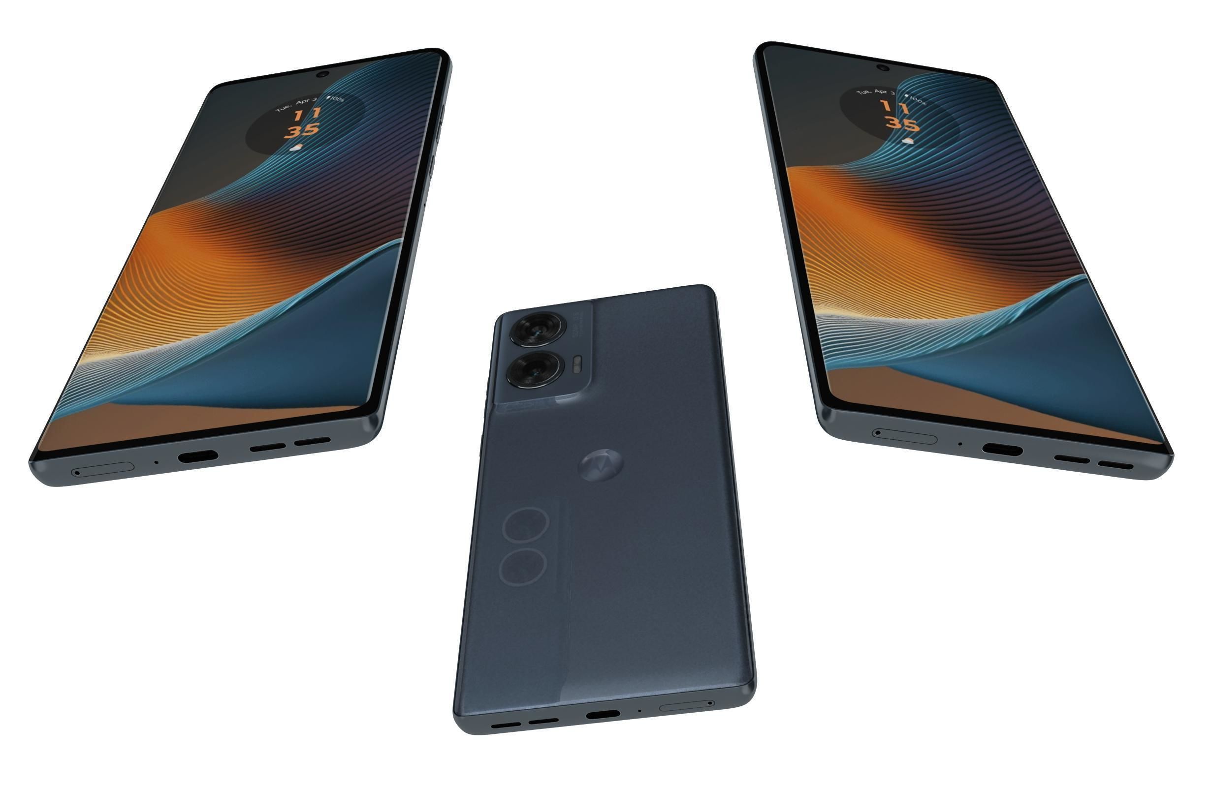 Motorola Edge 50 Fusion Gray 3D model_2