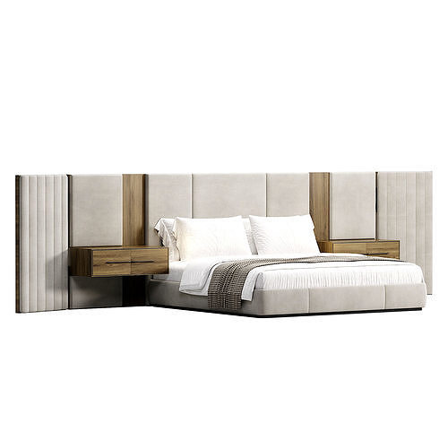 BEACON BED Low-poly 3D model