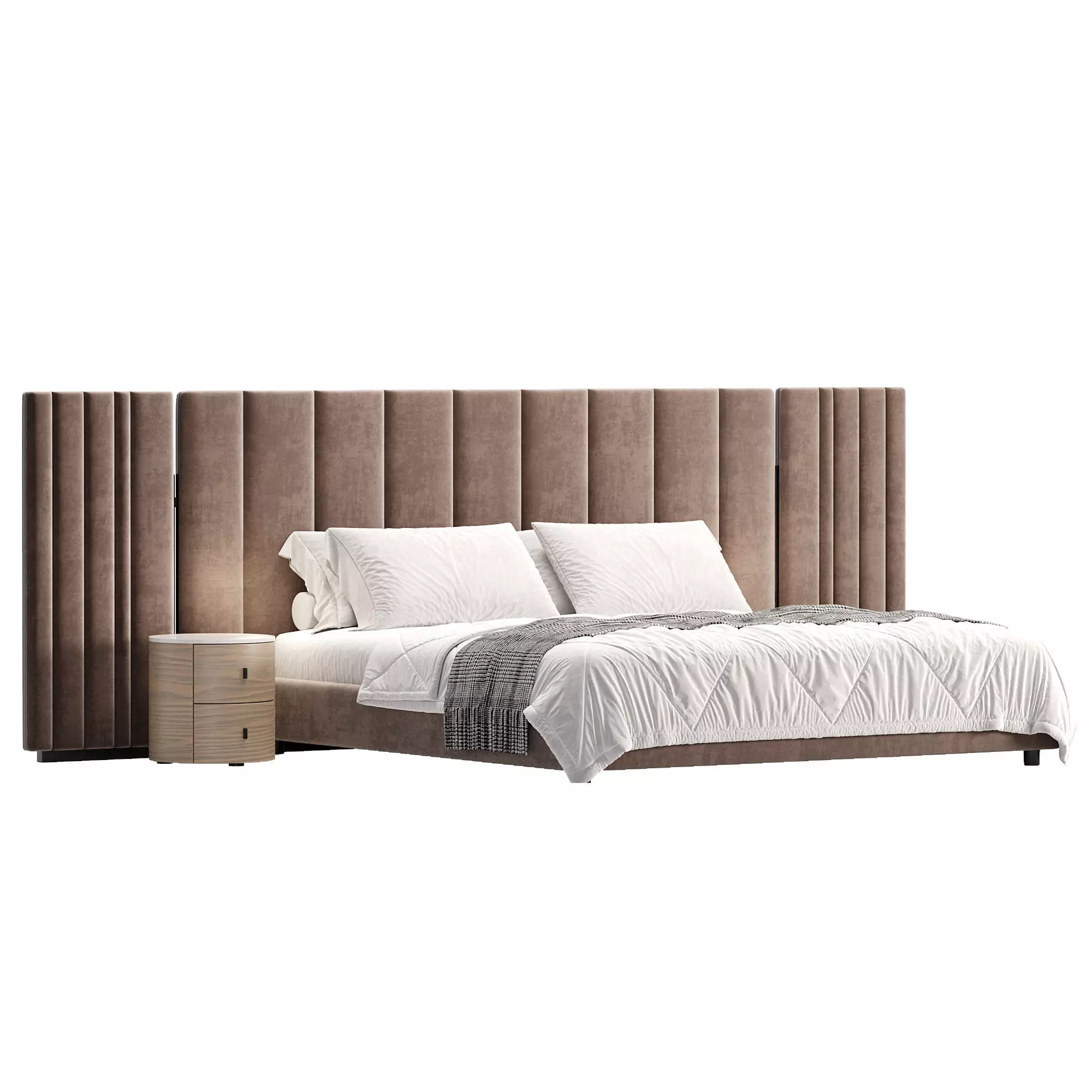 Galotti Radice Bed Low-poly 3D model_0