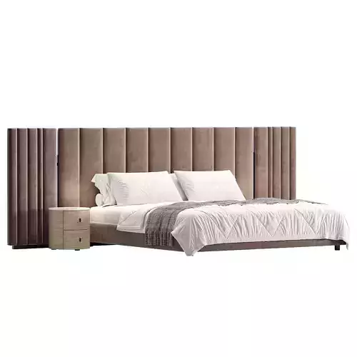 Galotti Radice Bed Low-poly 3D model