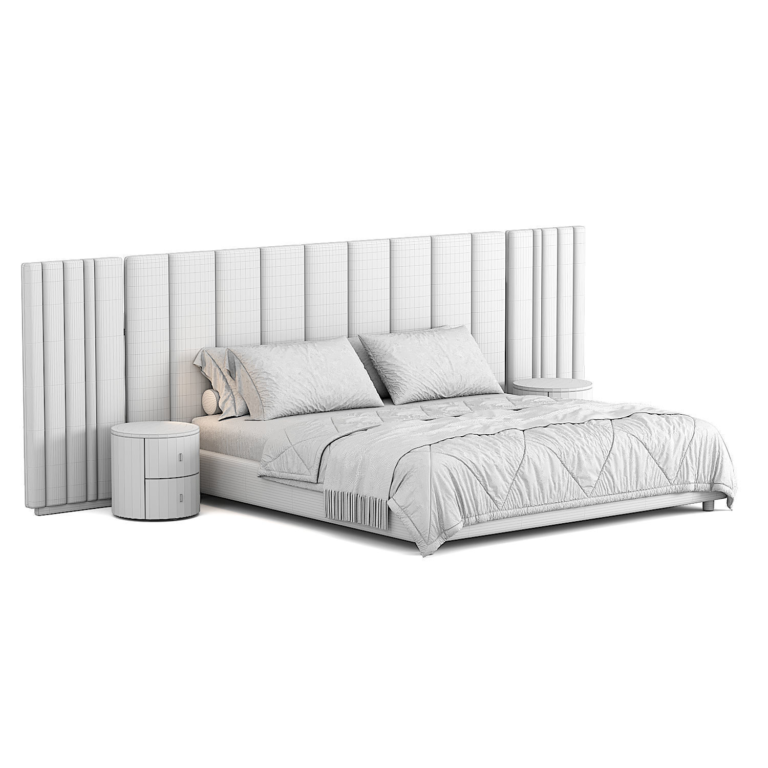 Galotti Radice Bed Low-poly 3D model_5