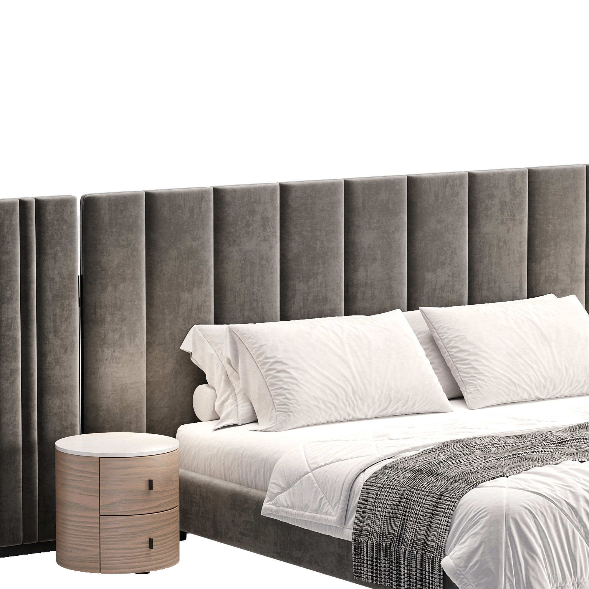 Galotti Radice Bed Low-poly 3D model_2