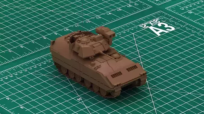 M2A2 Bradley 3D Print Model 3D print model