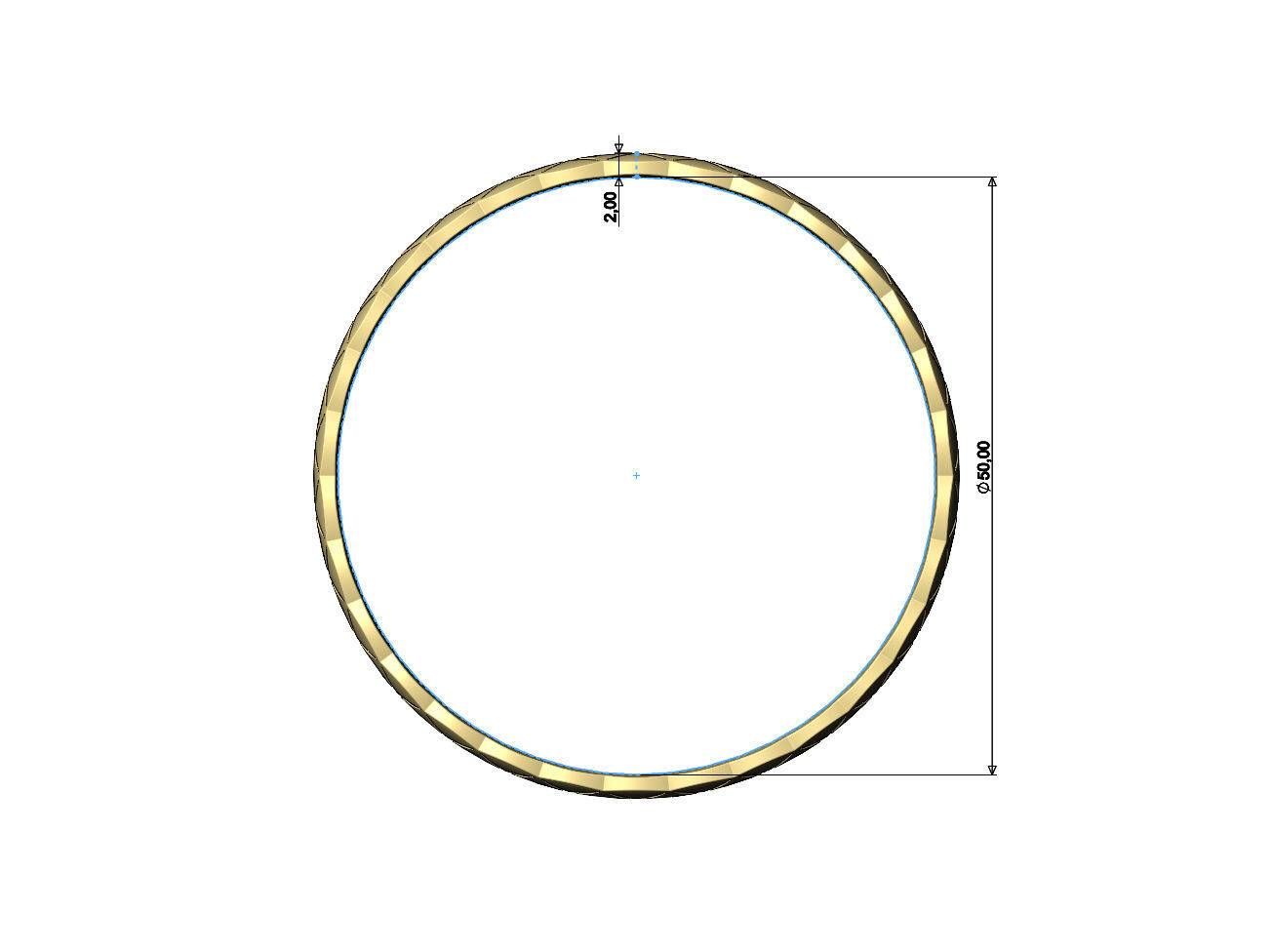 Fashion brand cross stitch engraving bangle bracelet 3D print model_5