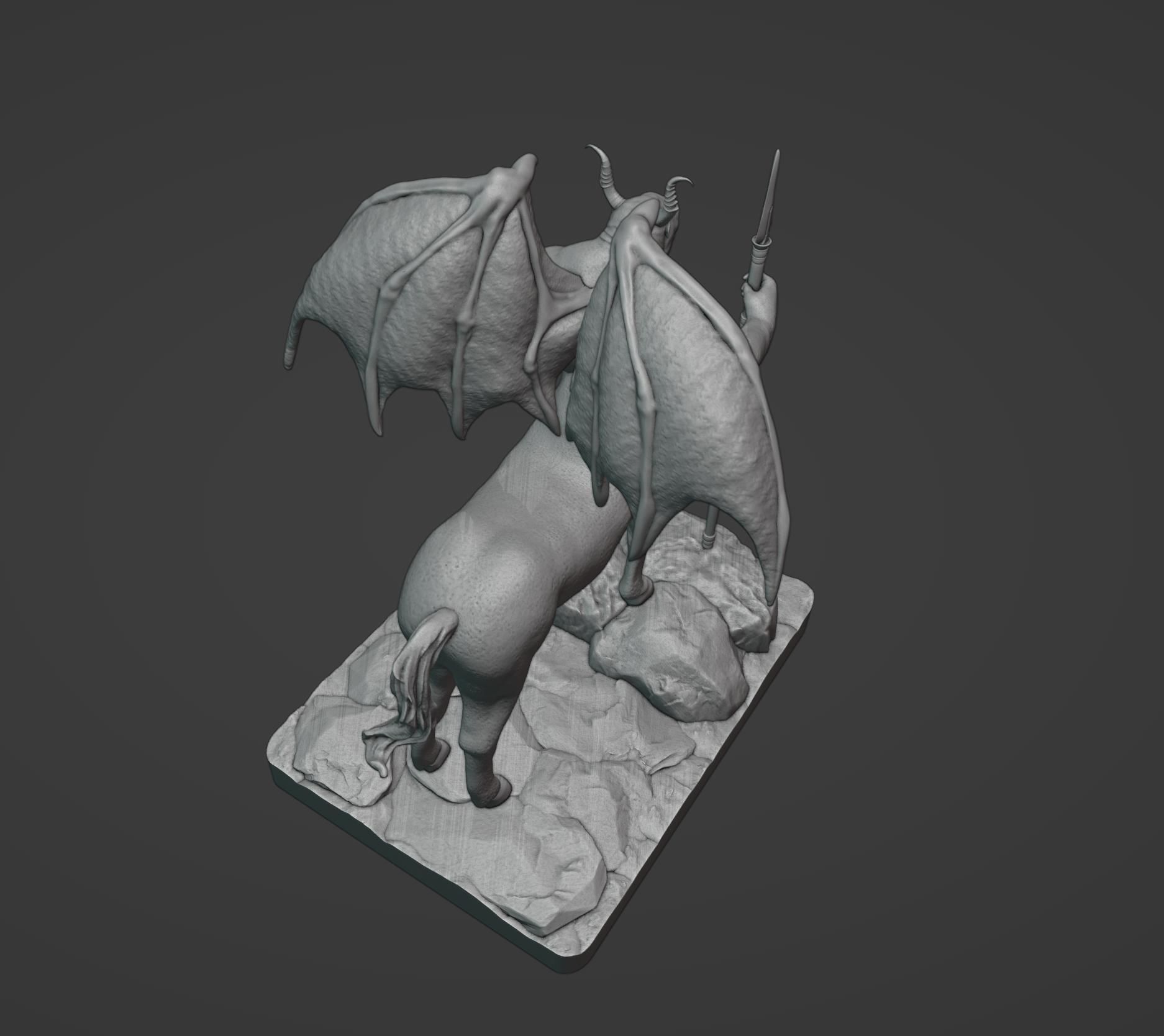 Gorilla Centaur Demon 3D print model_10