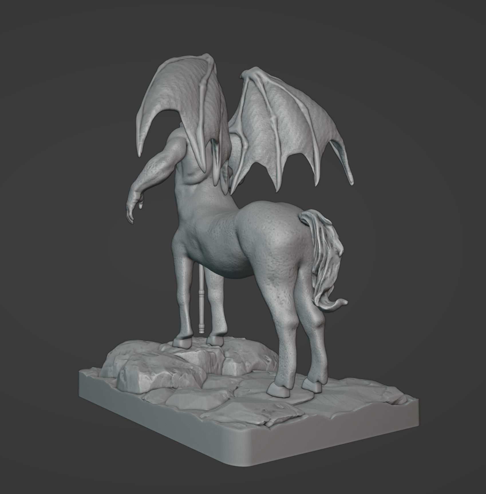 Gorilla Centaur Demon 3D print model_8
