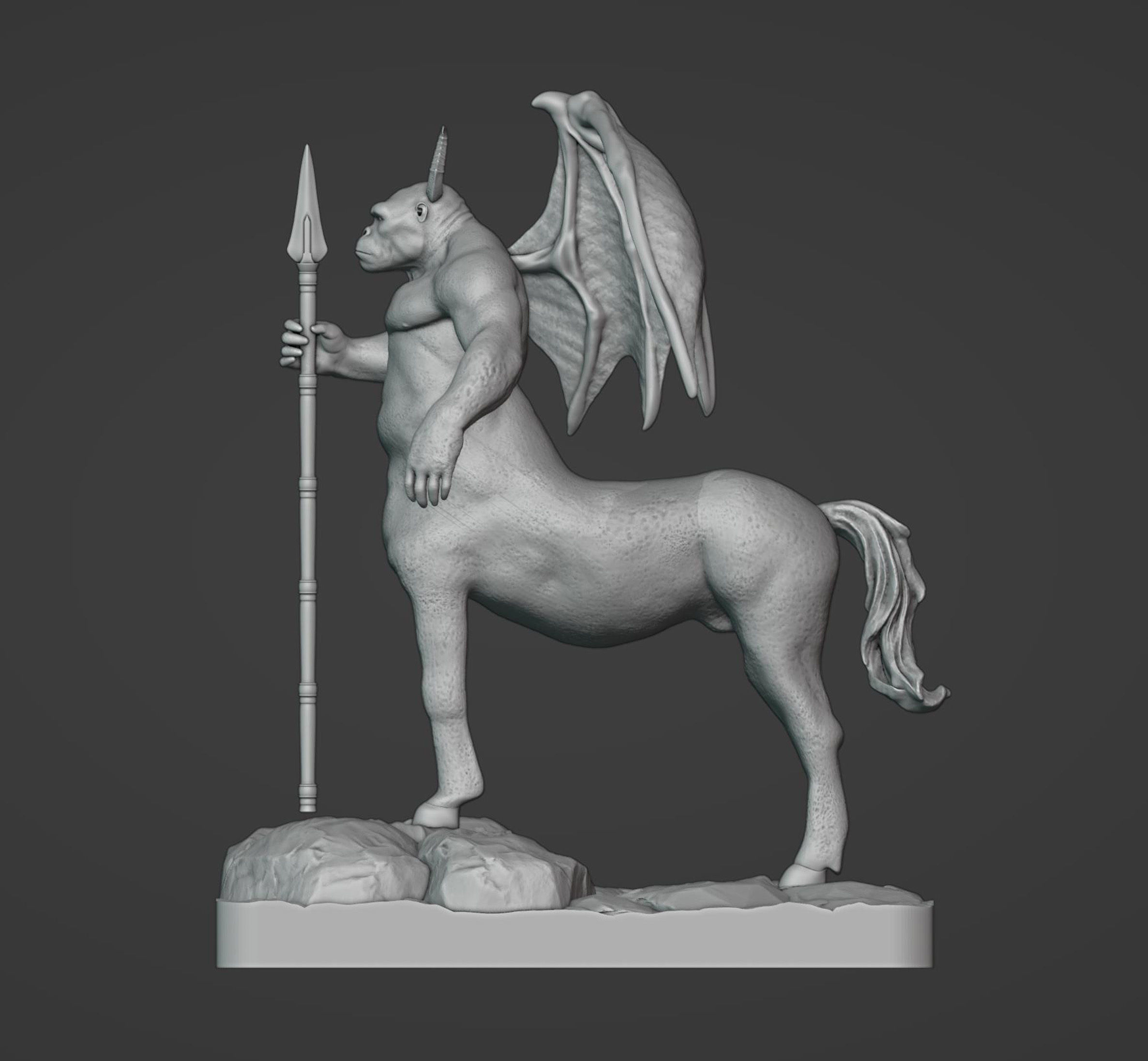 Gorilla Centaur Demon 3D print model_4