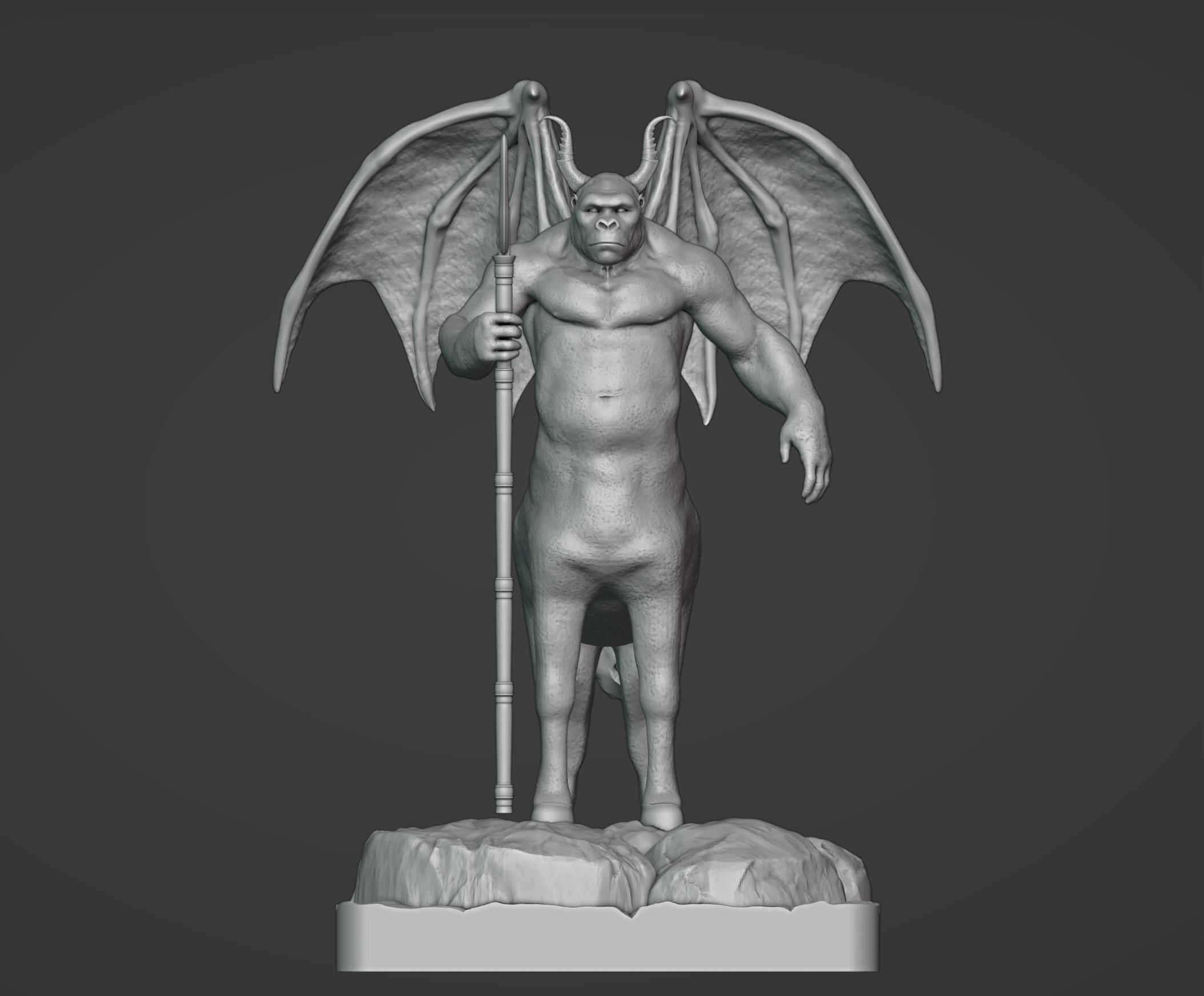 Gorilla Centaur Demon 3D print model_6