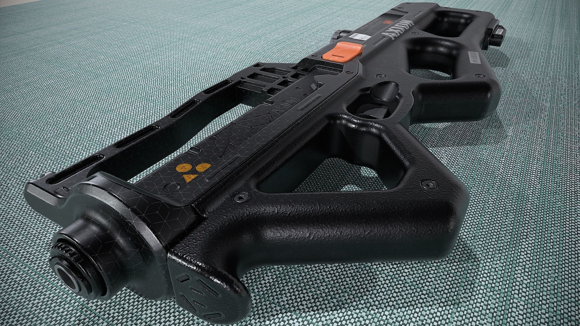 Gun-Sci-Fi-Axion Low-poly 3D model_4