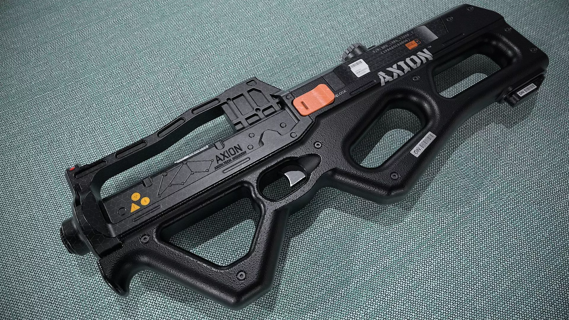 Gun-Sci-Fi-Axion Low-poly 3D model_0