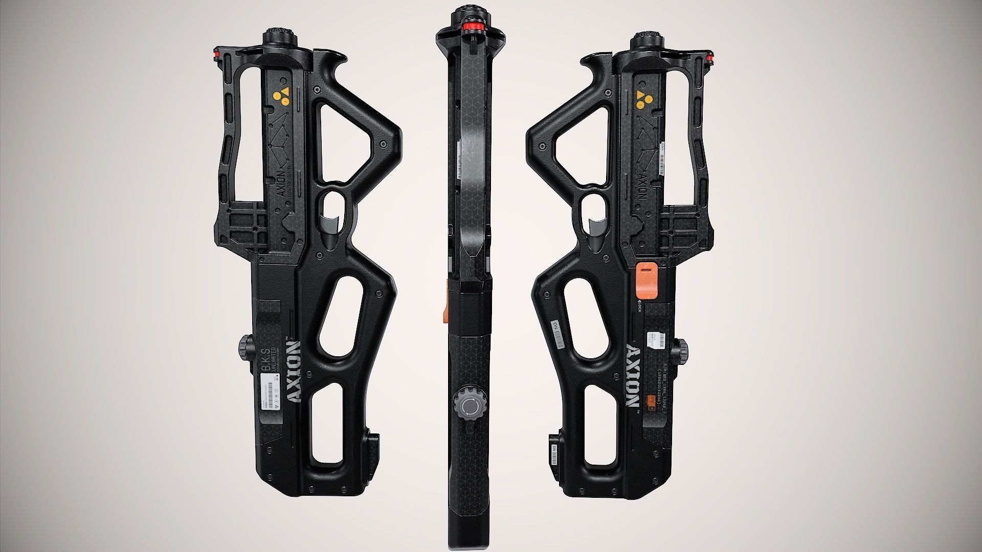 Gun-Sci-Fi-Axion Low-poly 3D model_8