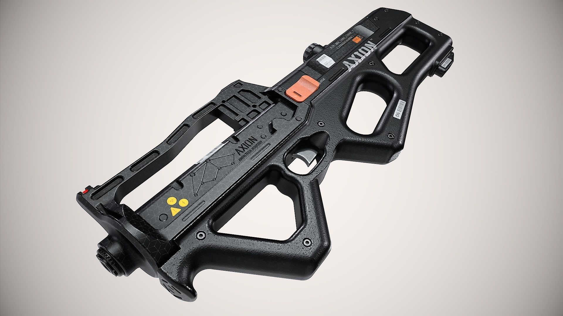 Gun-Sci-Fi-Axion Low-poly 3D model_1