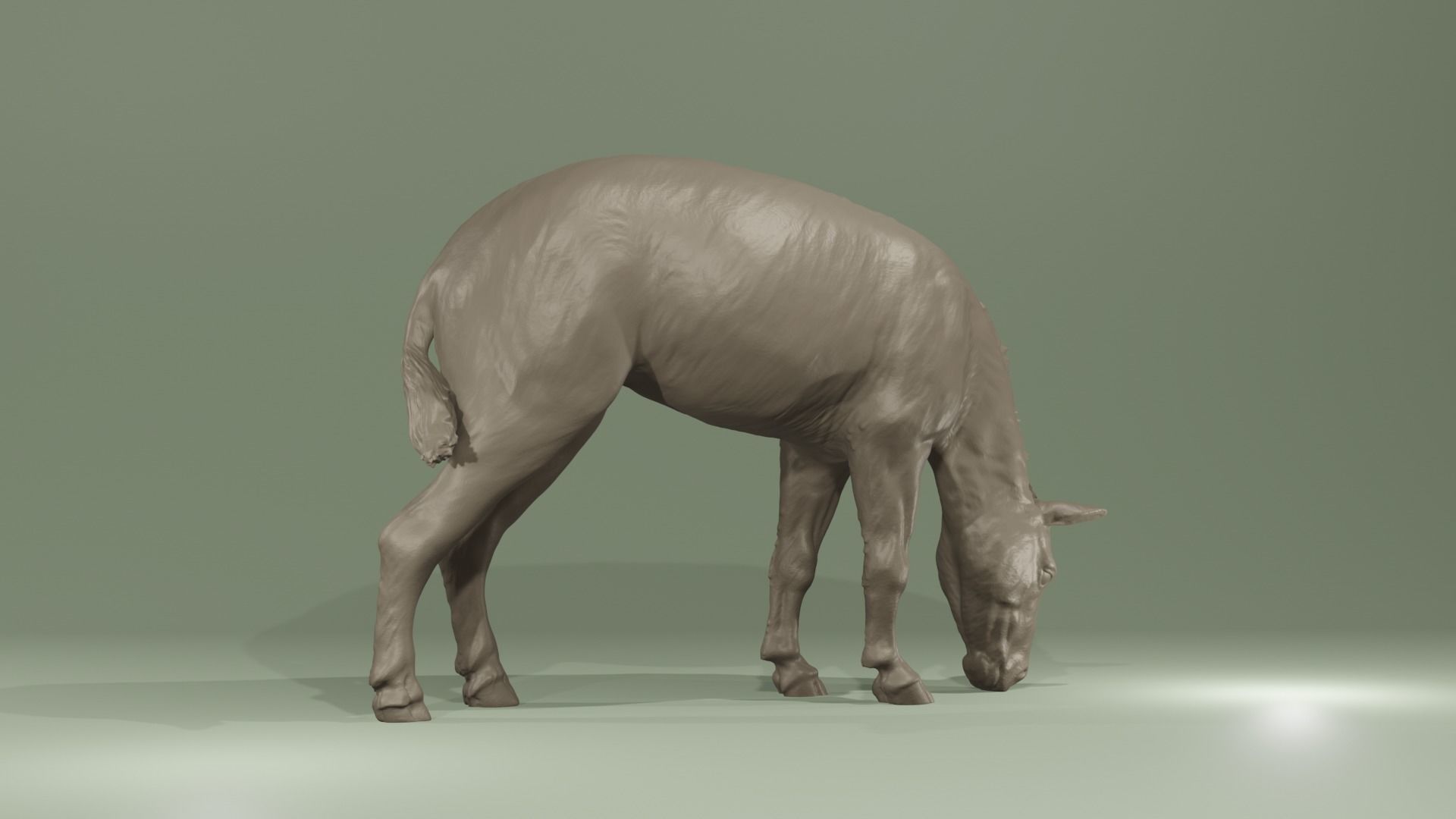 Urpferd Hyracotherium Eohippus prehistoric horse equine extinct 3D print model_4