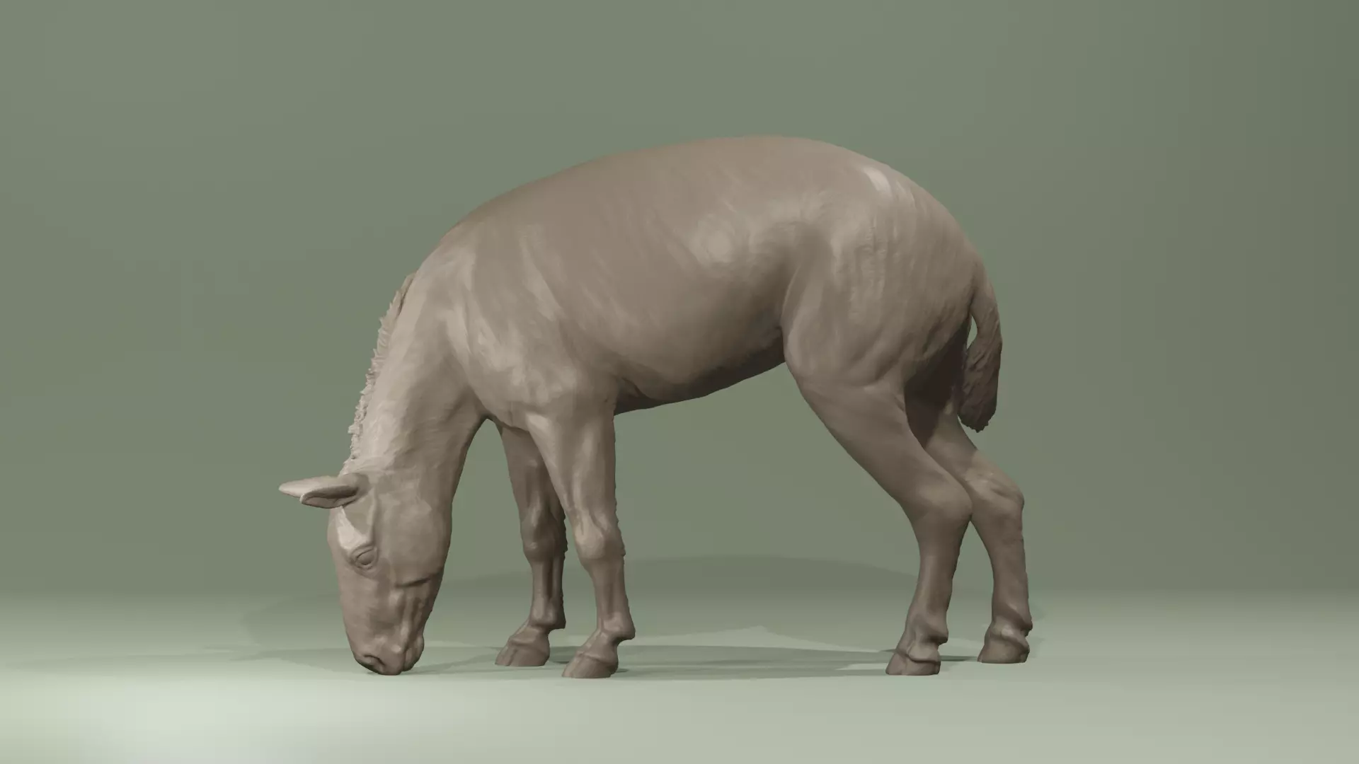 Urpferd Hyracotherium Eohippus prehistoric horse equine extinct 3D print model_0