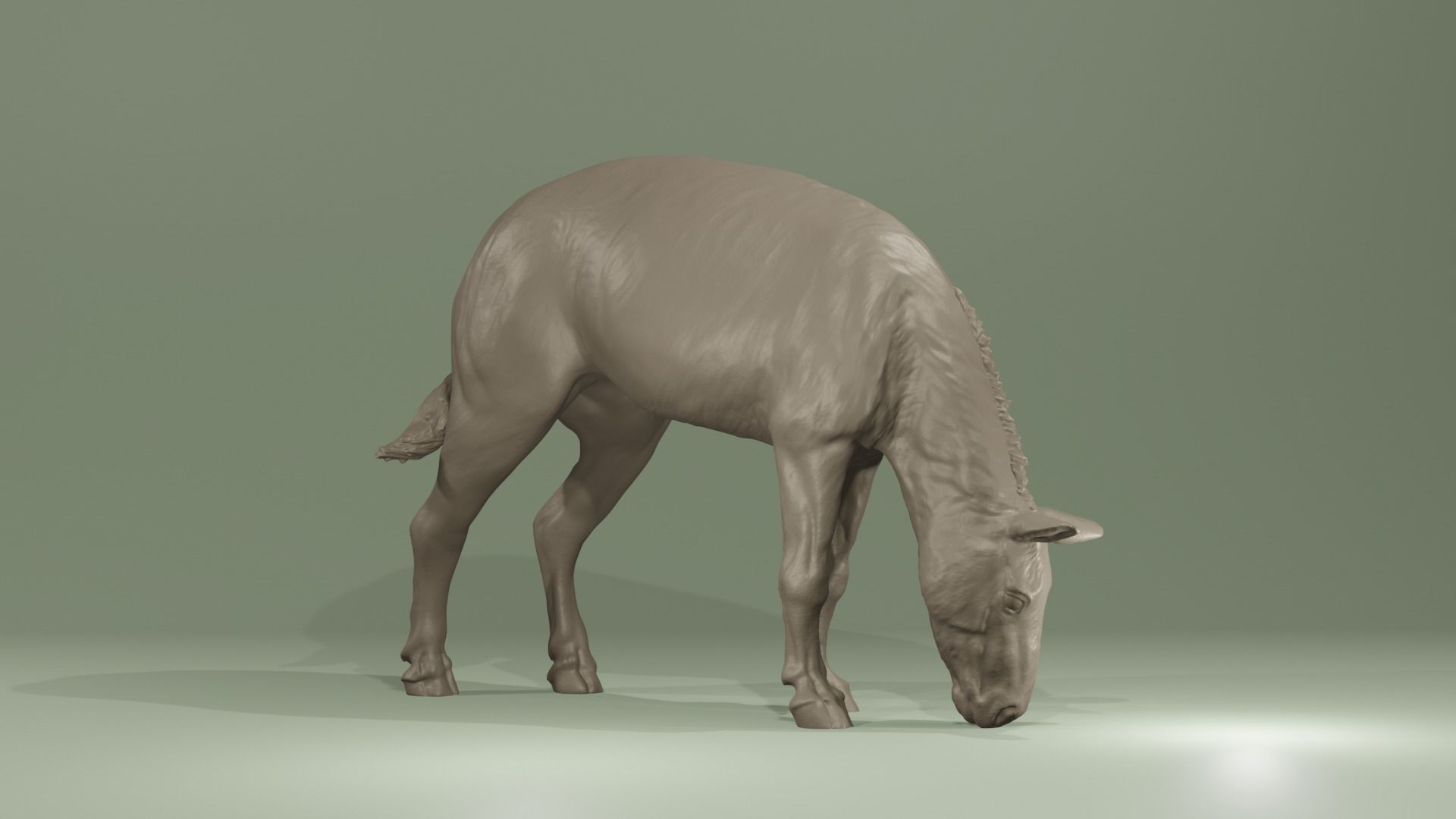 Urpferd Hyracotherium Eohippus prehistoric horse equine extinct 3D print model_3