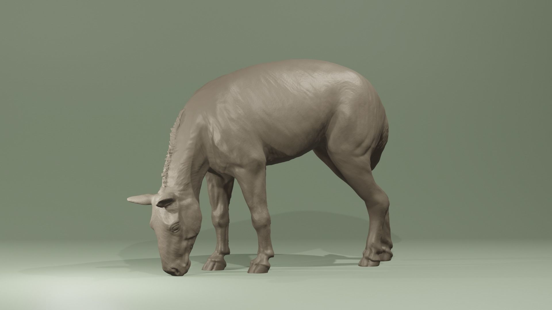 Urpferd Hyracotherium Eohippus prehistoric horse equine extinct 3D print model_1