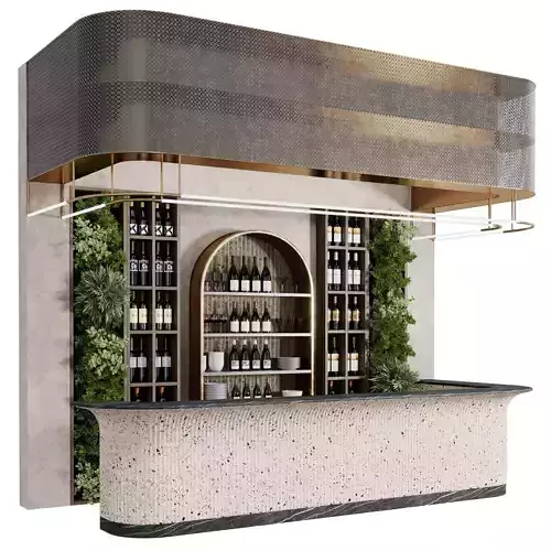 Reception Desk for Restaurant and Caffe with bar wine 10