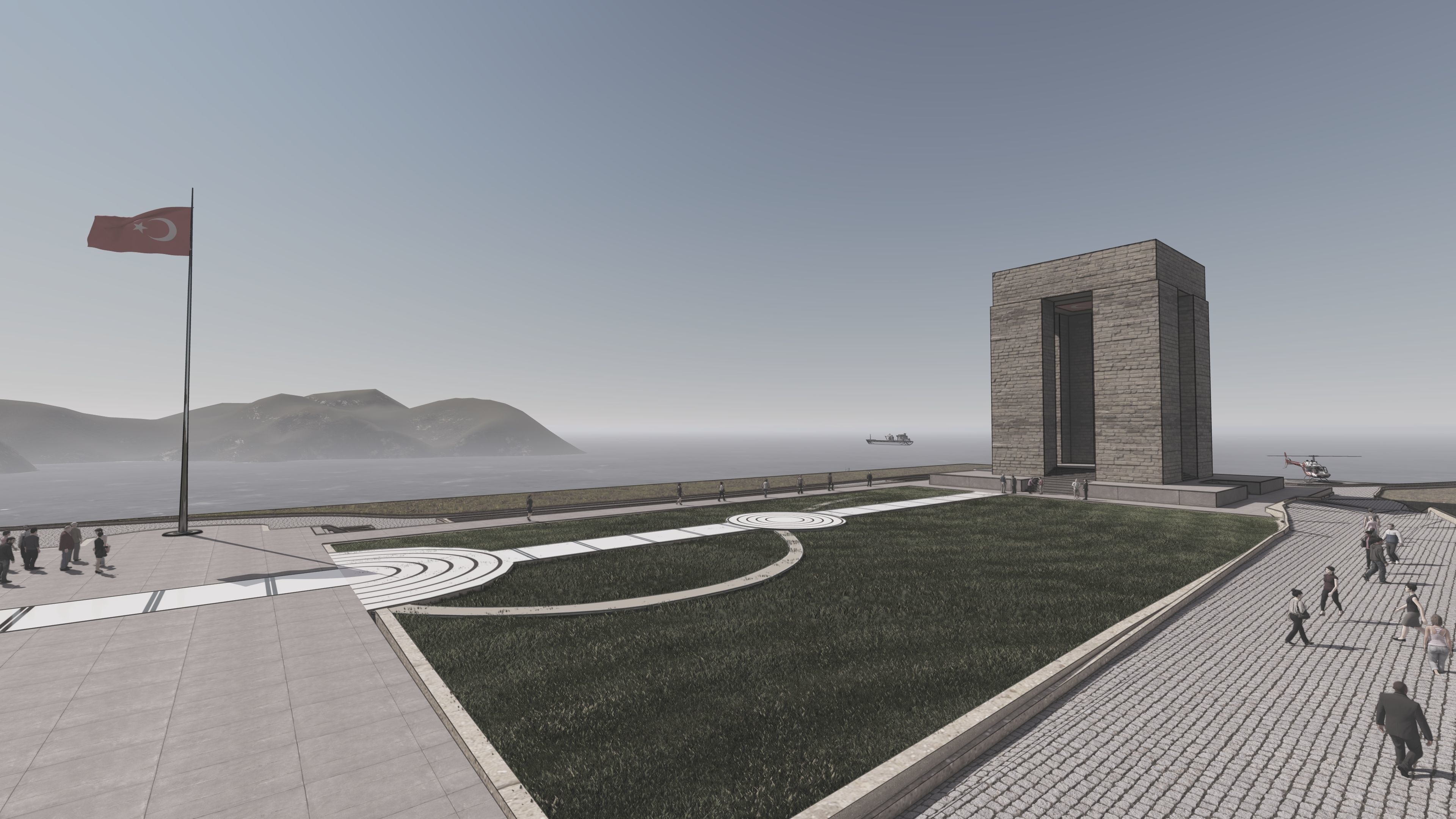 Canakkale Martyrs Monument 3D model_8