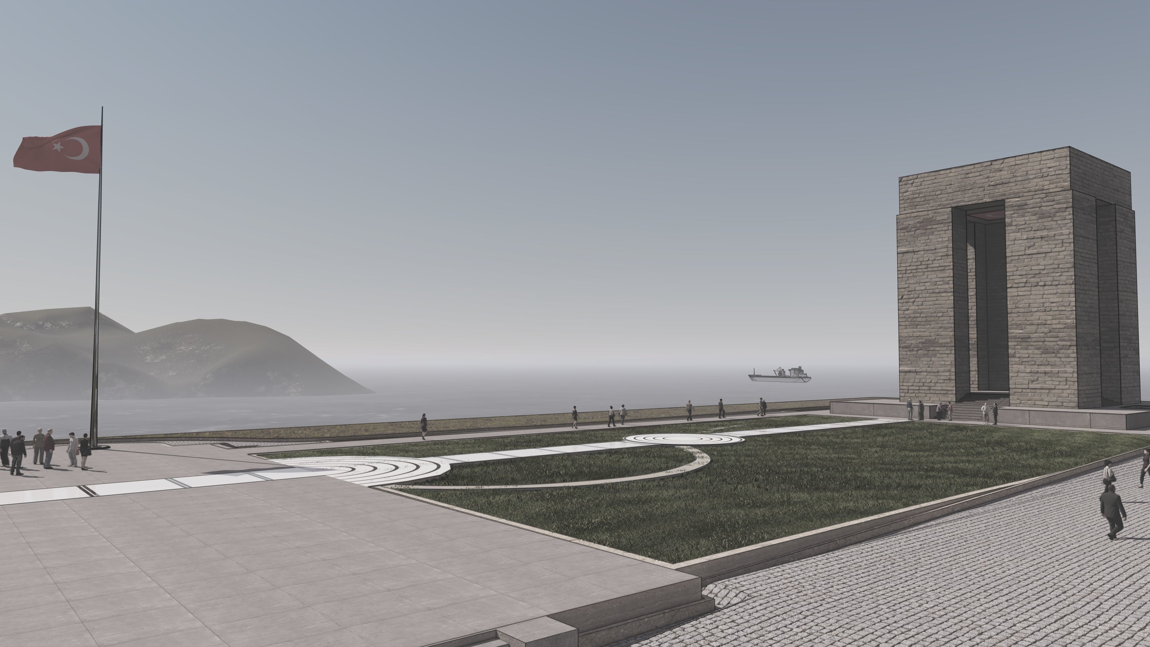 Canakkale Martyrs Monument 3D model_5