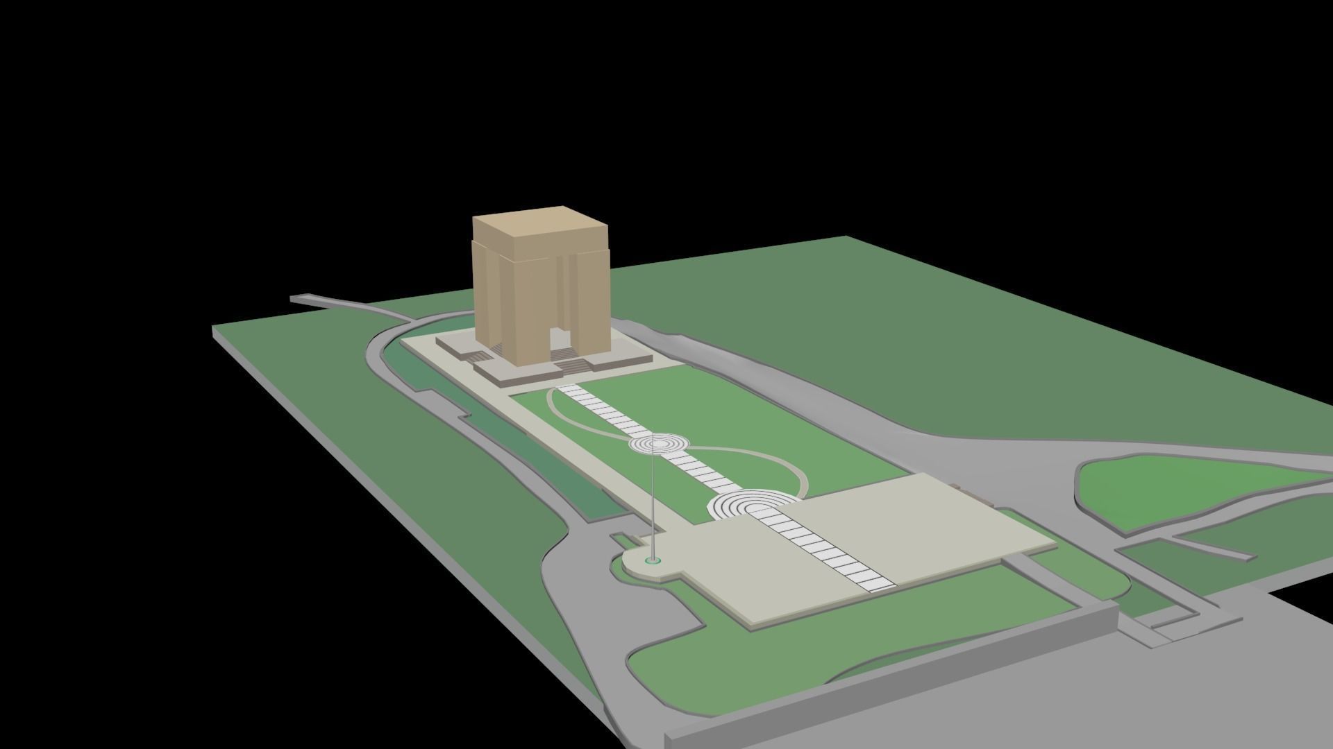 Canakkale Martyrs Monument 3D model_2