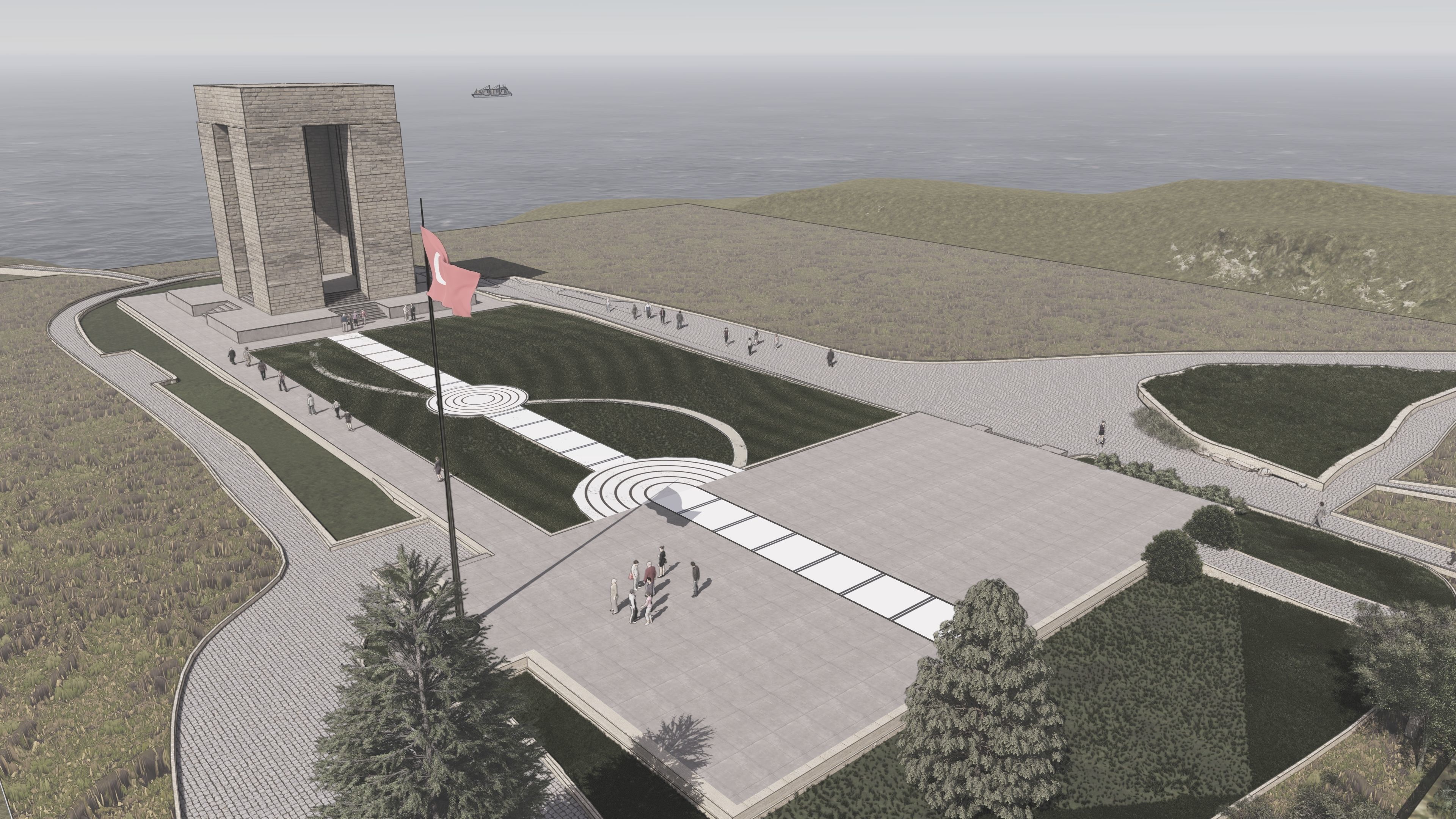 Canakkale Martyrs Monument 3D model_6