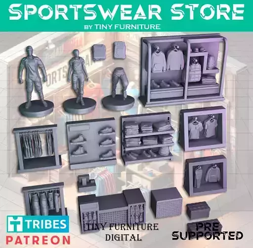 Sportswear Store 3D print model
