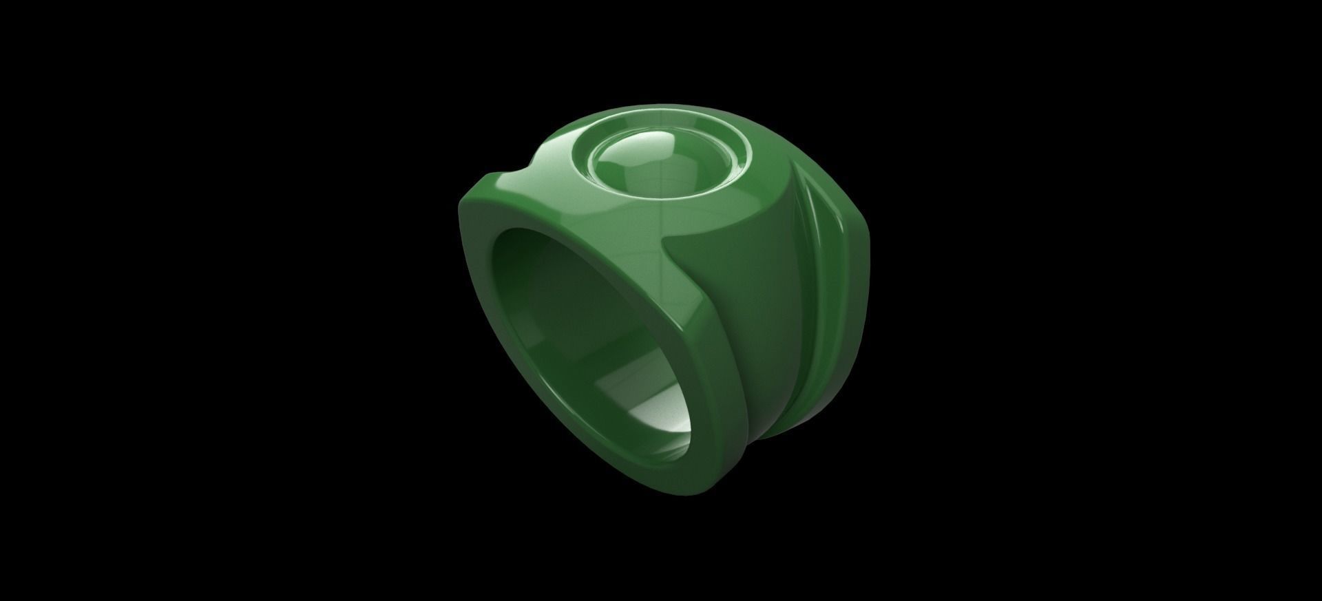 Green Lantern Custom - Ring 3D print model_1