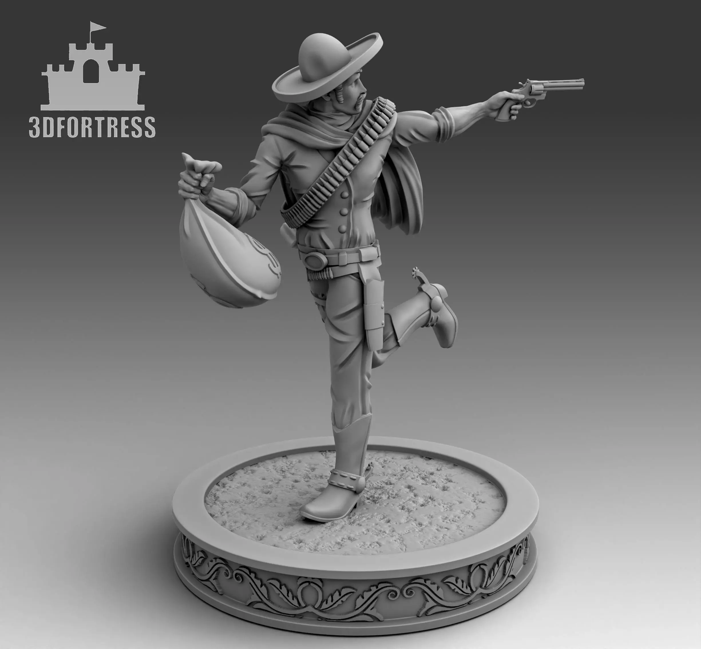 Cowboy 3D print model_0