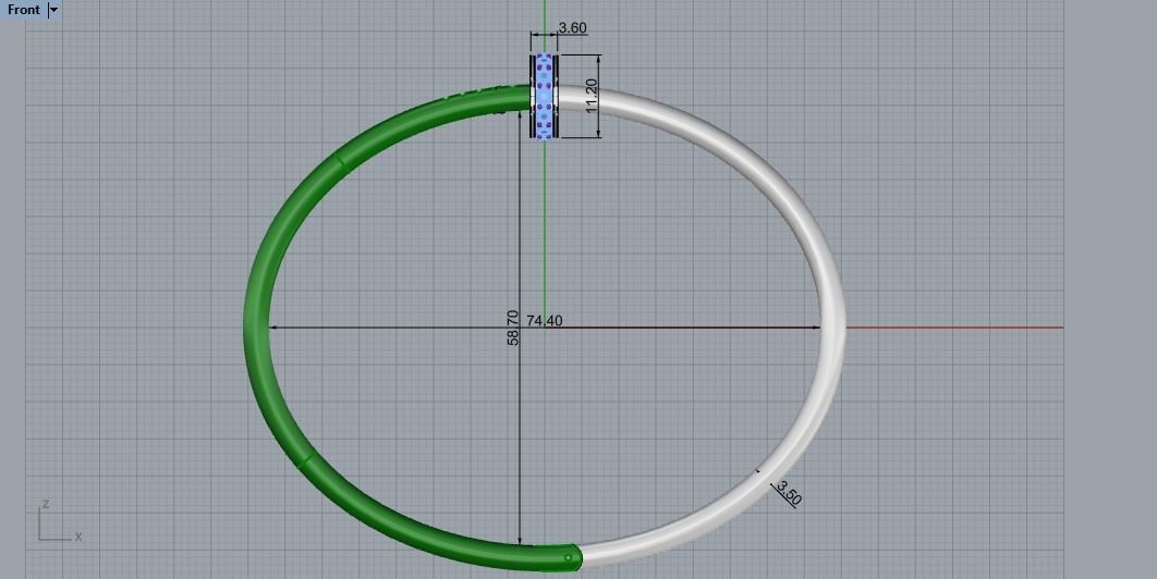 Bracelets 21 size 3D print model_5