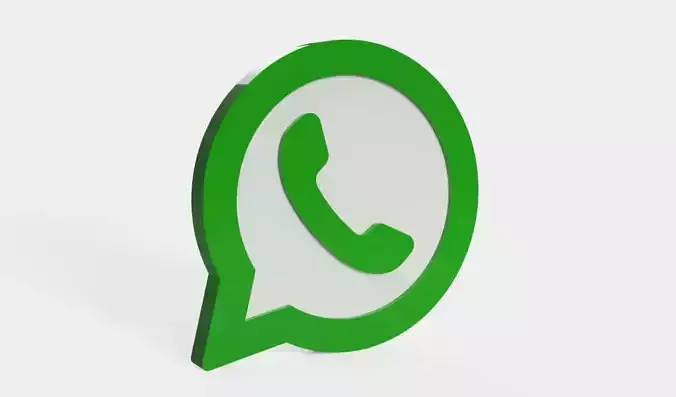 whatsapp 3d logo