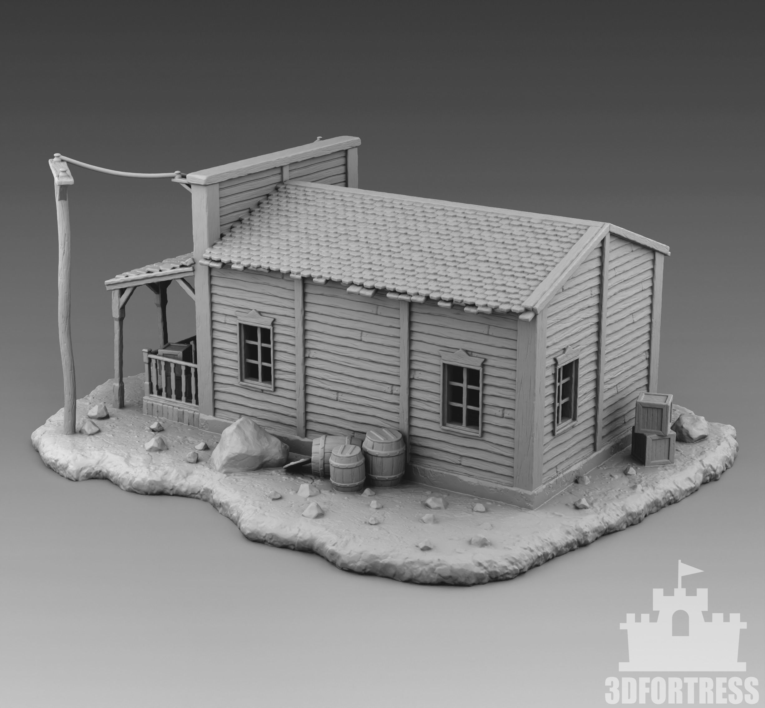 Residential-house 3D print model_2