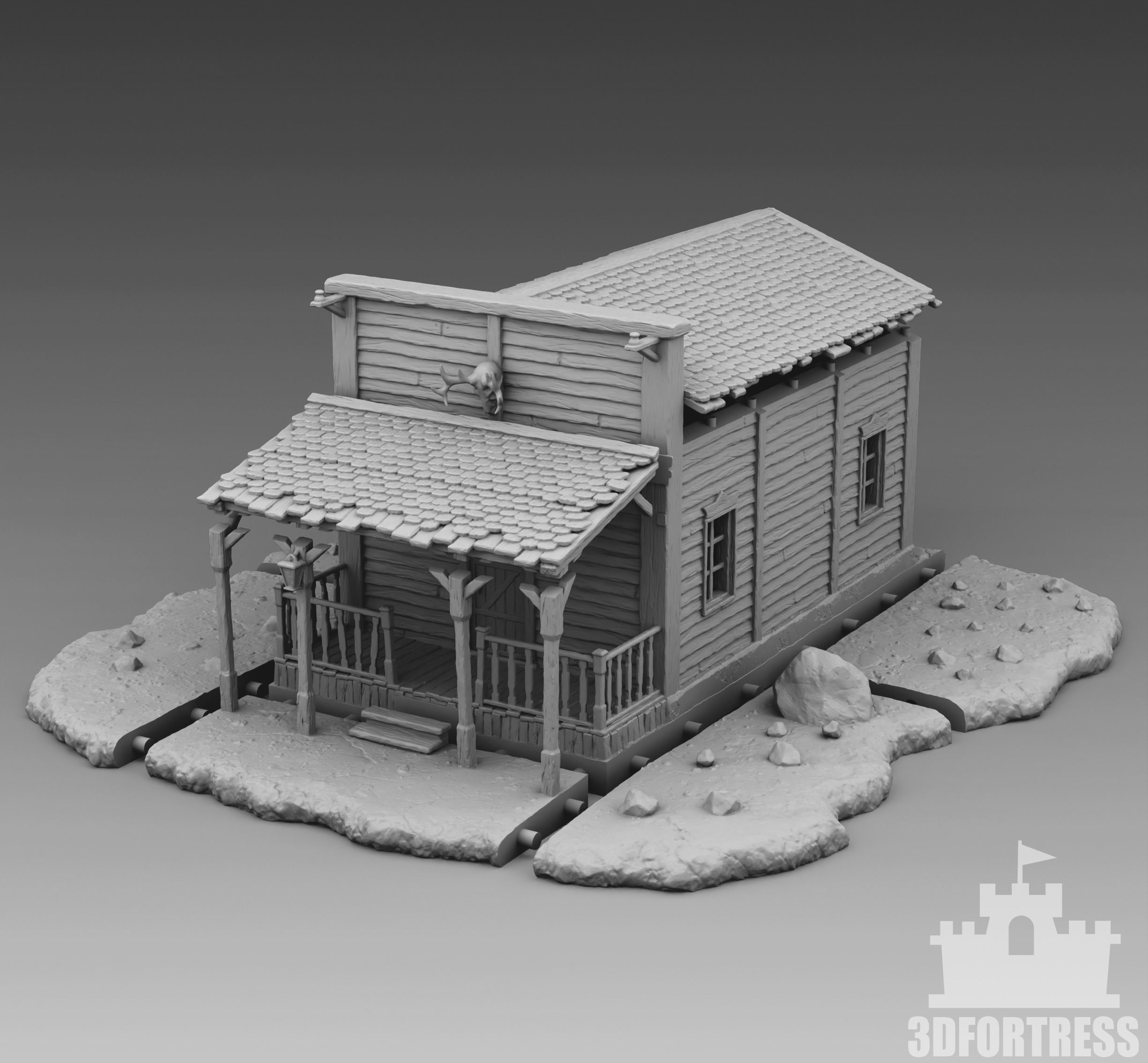 Residential-house 3D print model_3