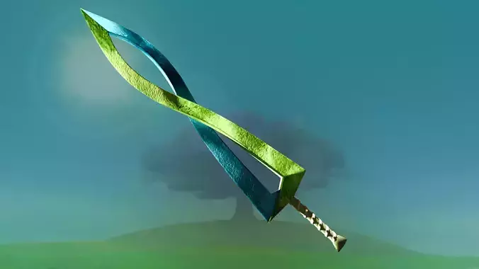 The Legend of Zelda Majoras Mask Fierce Deity Sword 3D print model