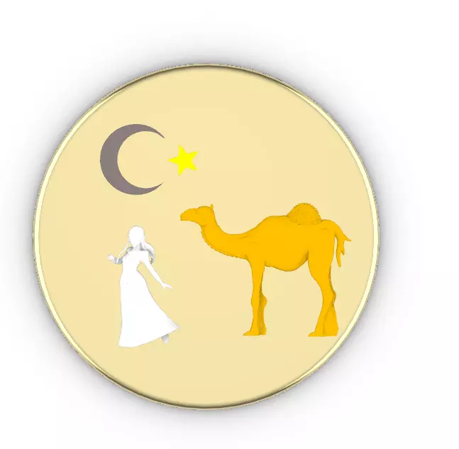 camel medals Free 3D model