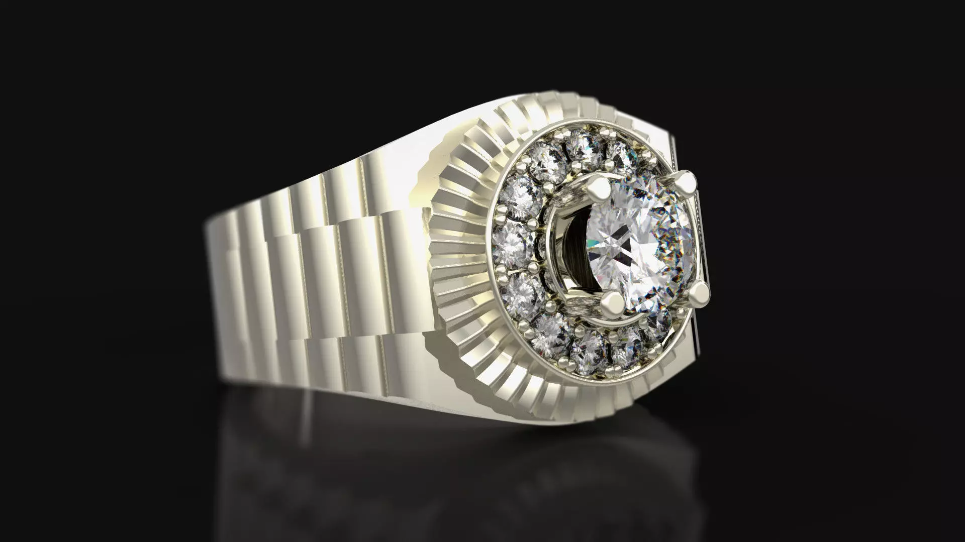rings men rolex 3D print model