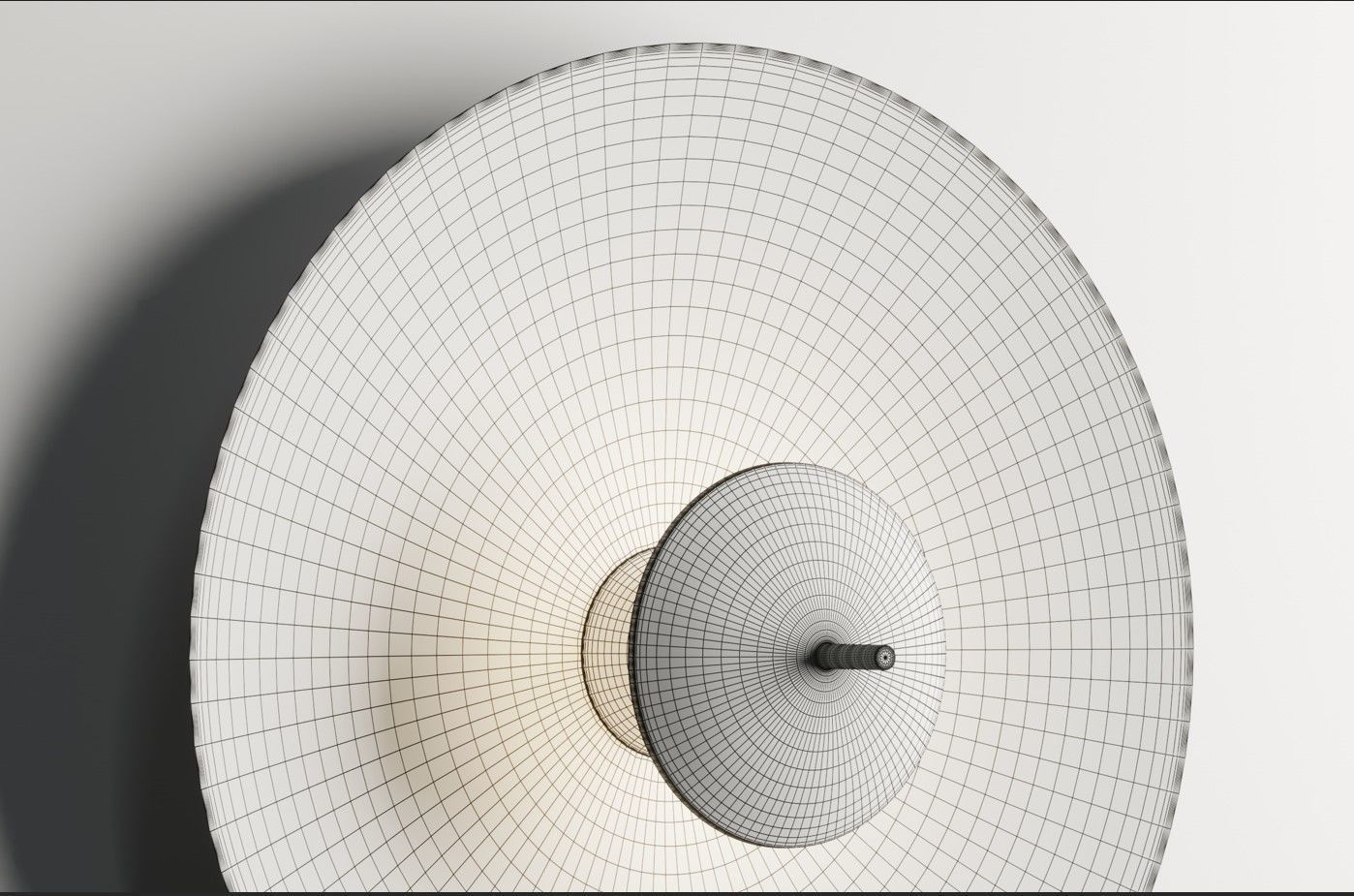 luna wall light Low-poly 3D model_8