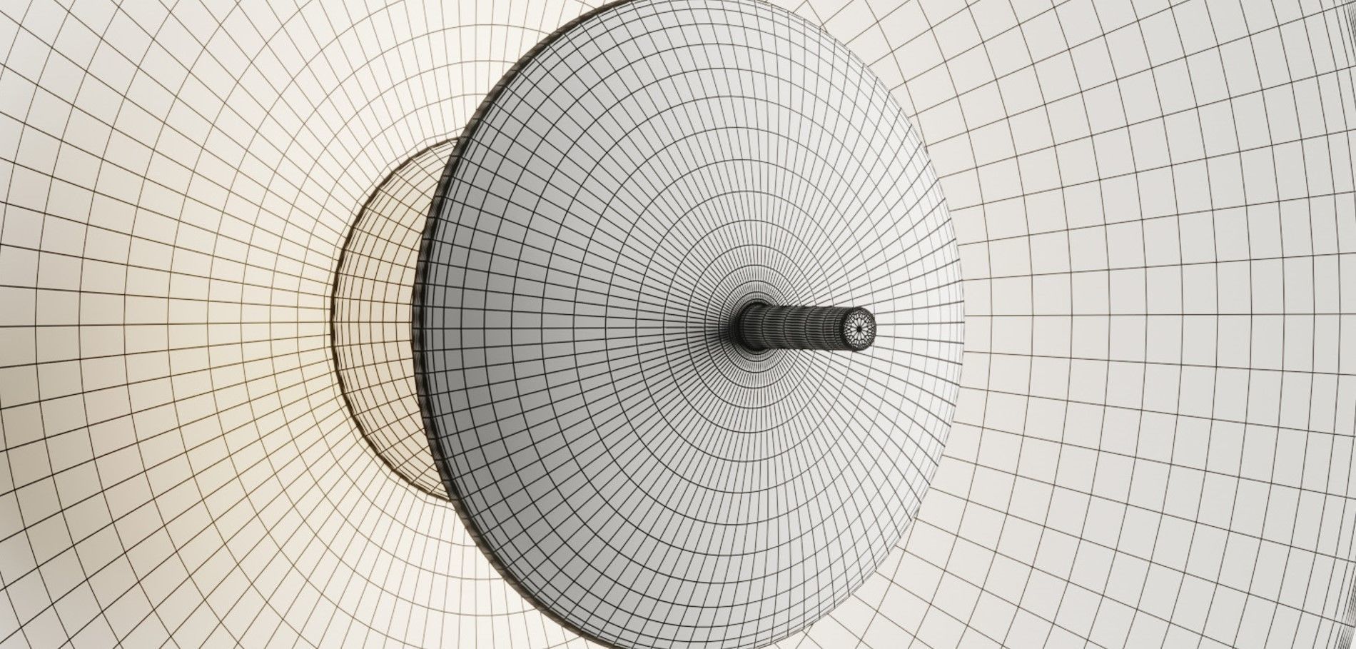 luna wall light Low-poly 3D model_7