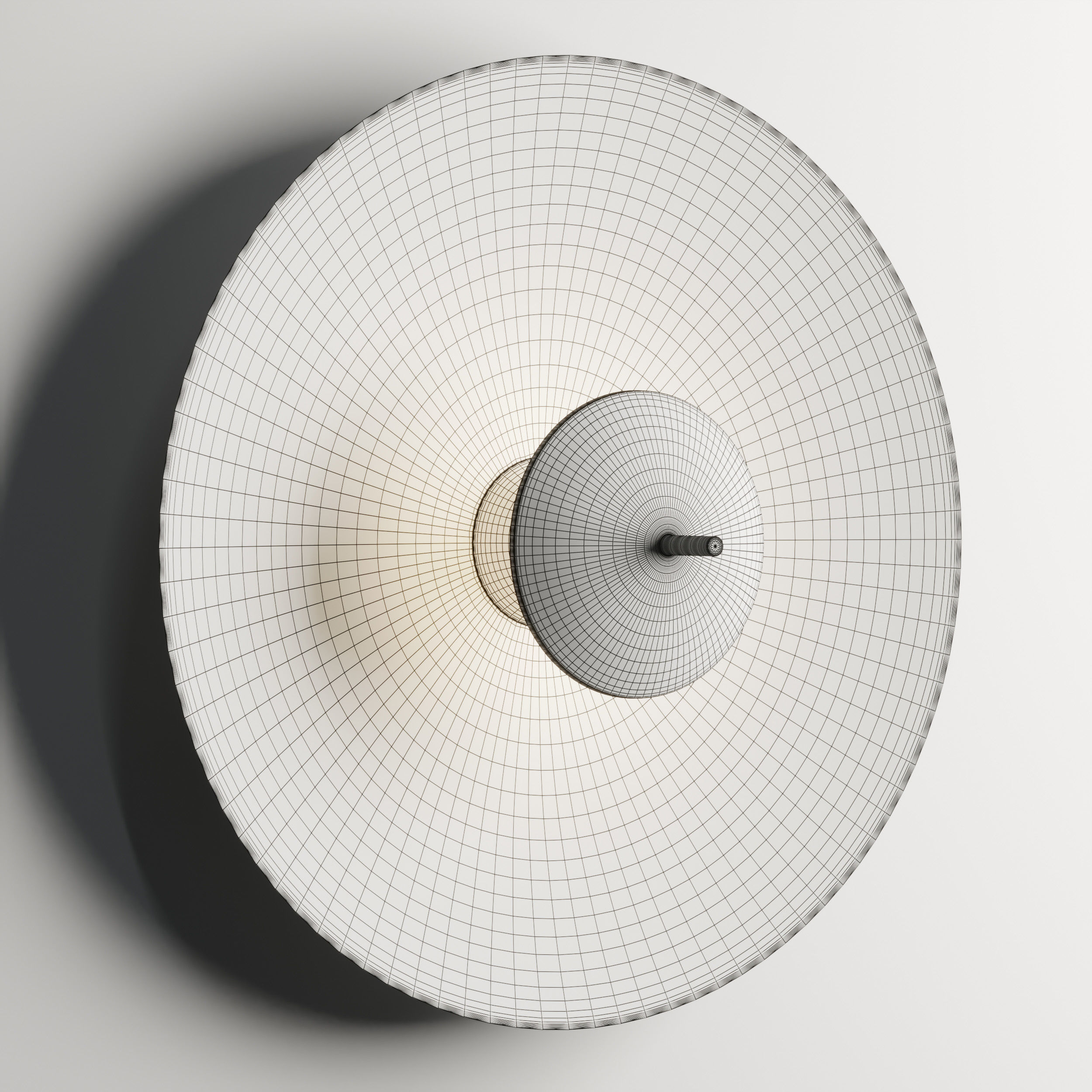 luna wall light Low-poly 3D model_2