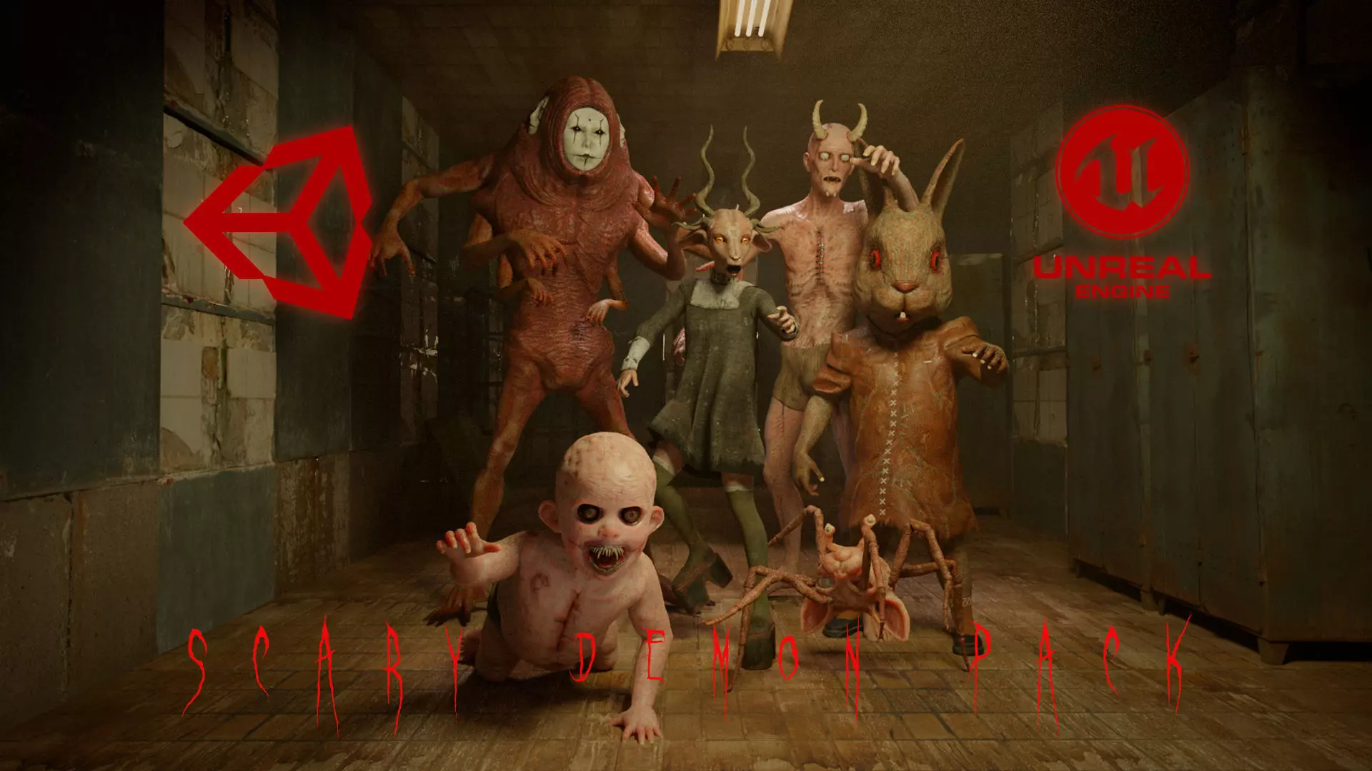 Scary Demon pack 3D Model Collection_0