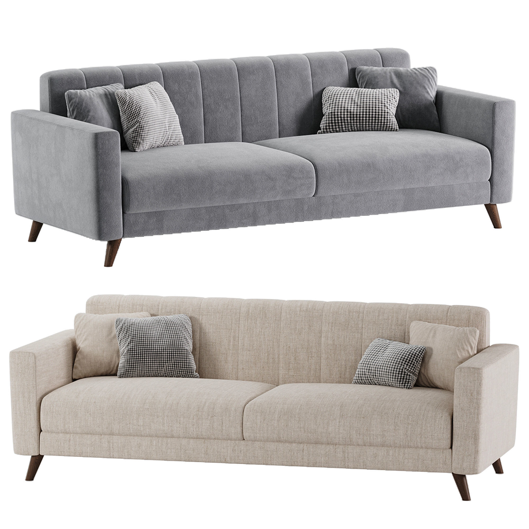 LOFT Triple Storage sofa 3D model_1